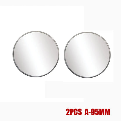 2pcs Bus Mid-Size Car Side Mirrors Truck Blind Spot Mirror Round Convex Wide Angle Baby Auto Rear View Mirrors Accessories