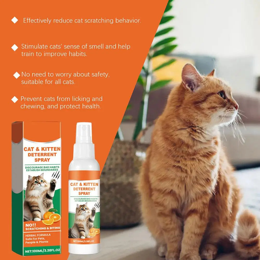 2PCS Cat Repellent Spray Keep Pets Away From Anti-scratching And Anti-chewing Household Spray Pet Accessories 100ML