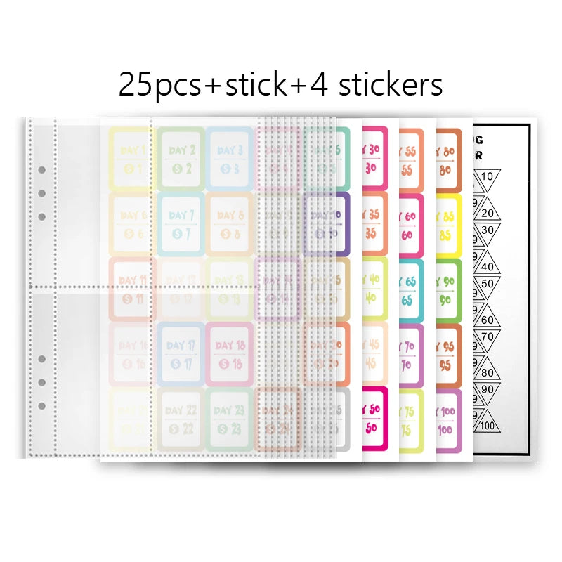 100 Envelope Cash Savings Challenge, Saving Challenge Envelop Book, Budget Envelope Financial Assistant, A5 Size Cash Binder