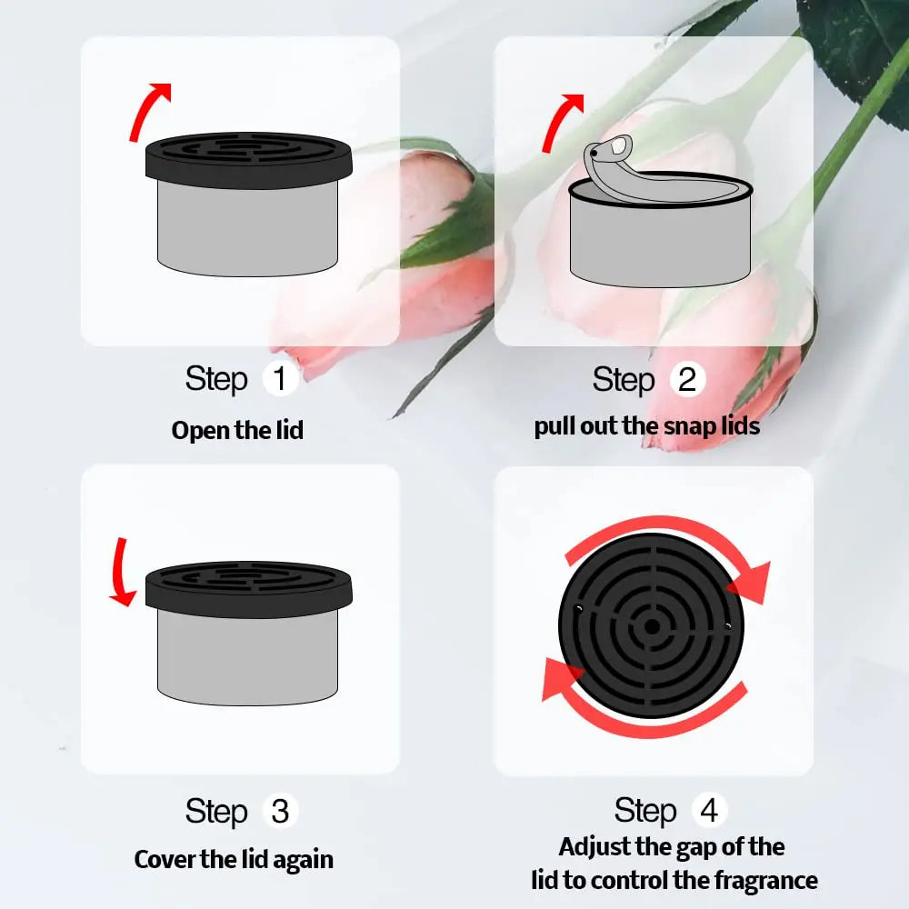 Car Air Freshener: 12 kinds Scent | Organic Cans | Odor Eliminator Essential | Long-Lasting | Strong Fragrance | For Home