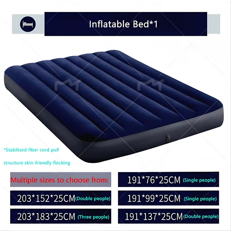 Automatic Air Bed Inflatable Home Inflatable Bed Single Air Mattress Bed Double Lazy Bed Outdoor Portable Air Mattress Bed