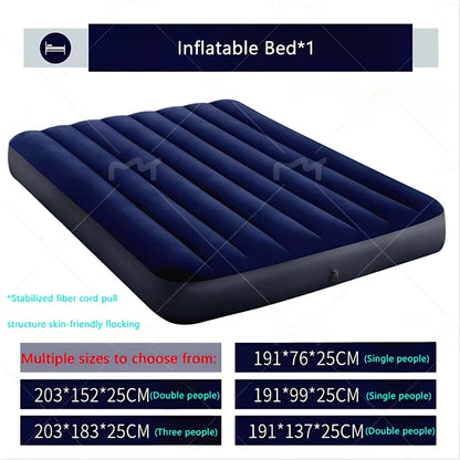 Automatic Air Bed Inflatable Home Inflatable Bed Single Air Mattress Bed Double Lazy Bed Outdoor Portable Air Mattress Bed