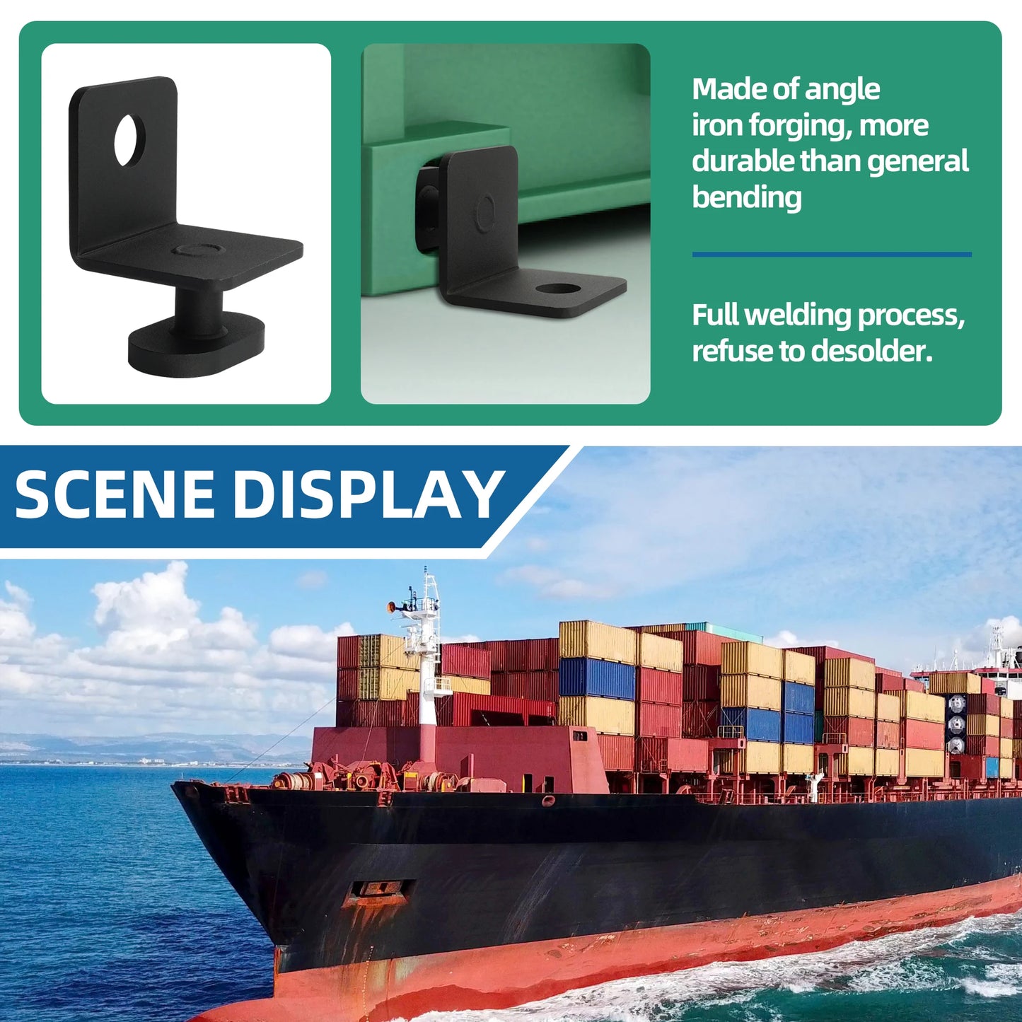 4 Pack Shipping Container Anchors Shipping Containers Side Twist Lock Shipping Container Tie Downs for Anchoring to Rock Floor