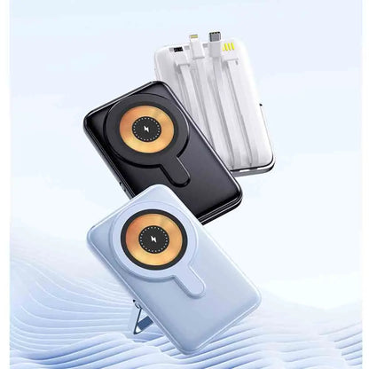 10000mAh Wireless Power Bank Magnetic 15W Wireless Charger with Stand External Battery PD20W Fast Charging For iPhone PowerBank