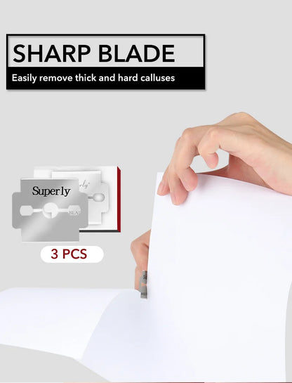 Professional Feet Care Tools Beauty Heel Cuticle Scraper Cutter Foot Care File Tool Pedicure Razor Blades for Pedicures Product