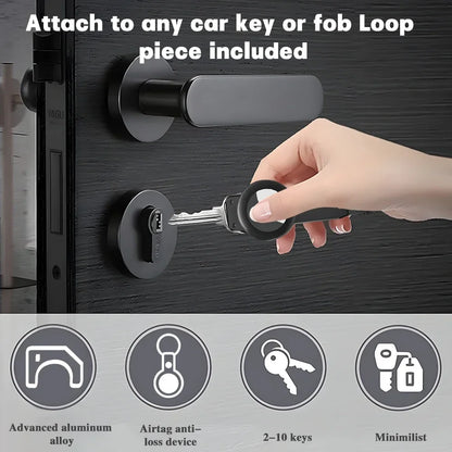 Keychain for Apple Airtag,Key holder aluminum alloy keychain compatible with Apple Airtag sale