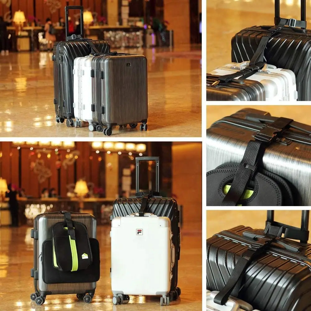 Luggage Straps  Adjustable Packing Straps Travel Attachment Accessories for Connect Your Three Luggage Together