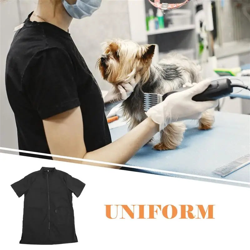 Waterproof Apron Pet Cosmetologist Clothes Pet Salon Grooming Beautician Bath Uniform For Home Outdoor Pet Hospital Pet Grooming