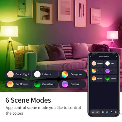 E27 Smart Bulb Tuya Bluetooth LED Light Bulb 18W 15W 9W 220V RGB Lamp APP Control Timer Dimmable Music Sync Work With Smart life