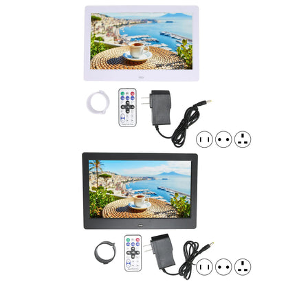 Digital Photo Frame HD 10.1 Inch 1024x600 LCD Display Smart Electronic Picture Frame with Remote Control Digital Picture Album