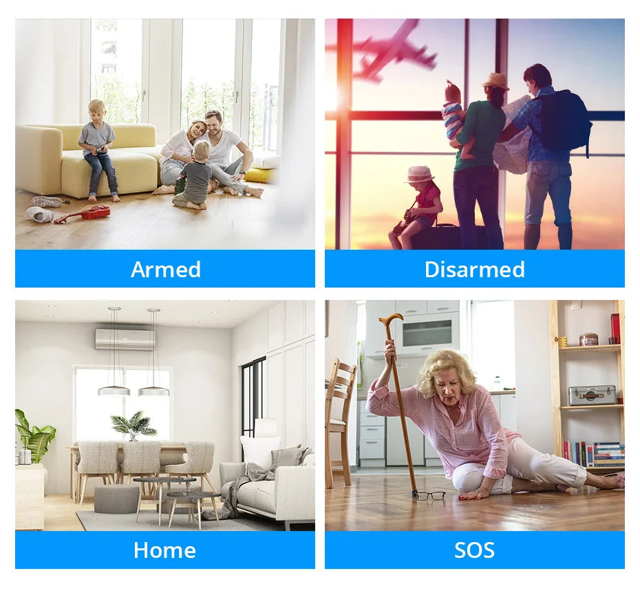 Fuers WIFI Tuya Smart Alarm System Siren Speaker Loudly Sound Home Alarm System Wireless Detector Security Protection System