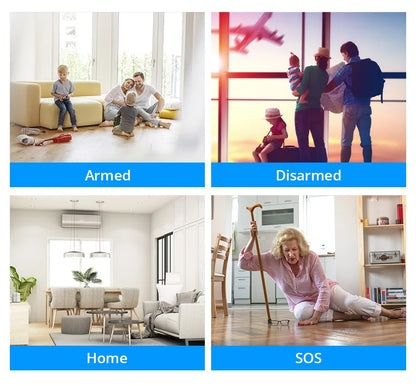 Fuers WIFI Tuya Smart Alarm System Siren Speaker Loudly Sound Home Alarm System Wireless Detector Security Protection System