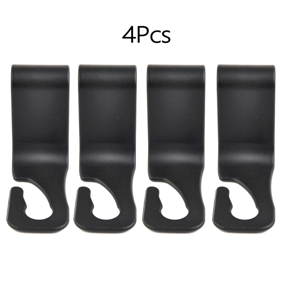4PCS Car Seat Headrest Hook For Auto Rear Seat Organizer Hanger Storage Holder For Handbag Purse Bags Clothes Coats