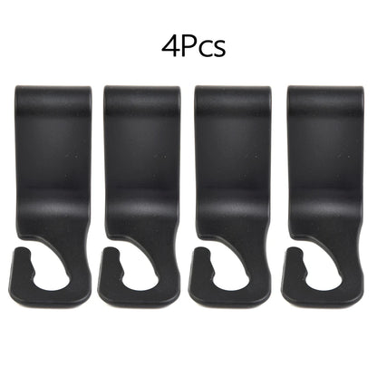 4PCS Car Seat Headrest Hook For Auto Rear Seat Organizer Hanger Storage Holder For Handbag Purse Bags Clothes Coats