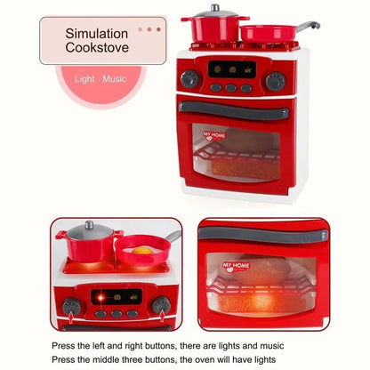 Kitchen Appliances Toys Toy Kitchen Set for Kids Play Kitchen Doll House Accessories Blender Coffee Maker Machine Mixer Toaster