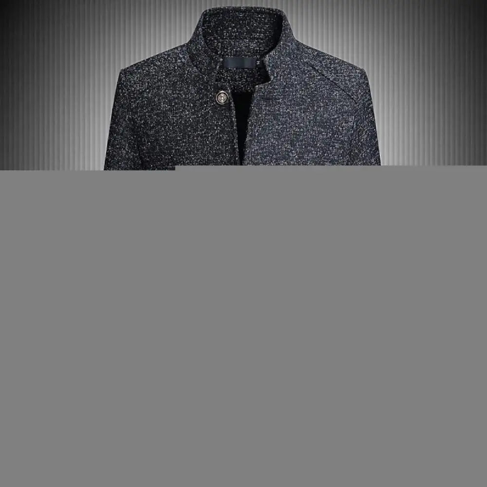 Men Suit Coat Luxury Men Business Casual Solid Color Suit Jacket Oversize Coats Male Stand Collar Single breasted Blazer
