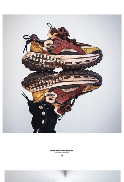 Casual Sneaker Men's Sneakers Loafers Wear-resistant Non-Slip Fashion Sports and Leisure Shoes for Men Outdoor Thick Bottom