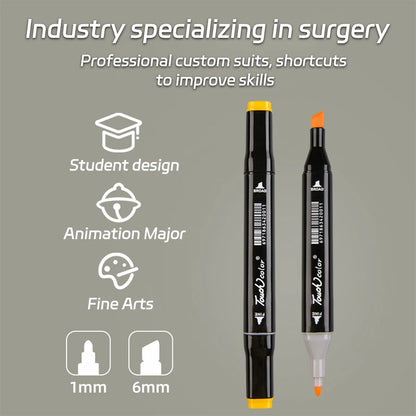 24-168 Color Alcohol Double-ended Oily Marker Painting Art Set Office Culture and Educational Supplies