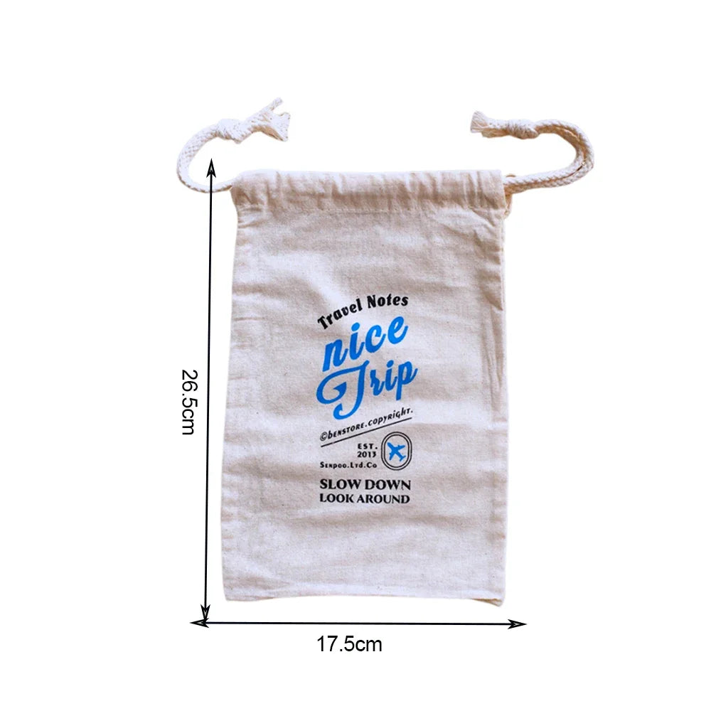 Fromthenon A6 A7 Loose Leaf Notebook Storage Bags Traveler Notebook Journal Storage Bag Planner Drawstring Stationery Supplies