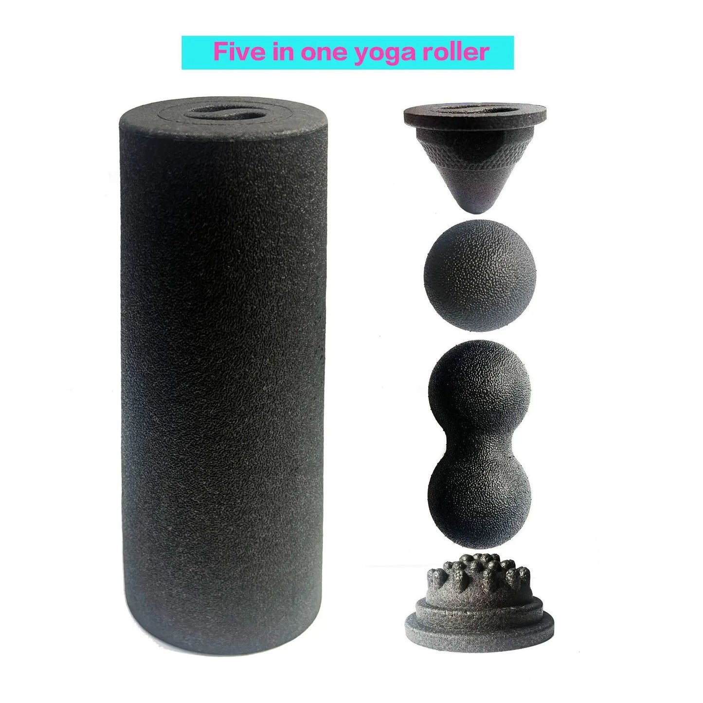 Yoga Massage Foam Rollers 5in1 Fascia Balls Yoga Column EPP High Density Fitness Roller &Ball Leg Back Neck Massager Pain Relief