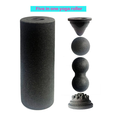 Yoga Massage Foam Rollers 5in1 Fascia Balls Yoga Column EPP High Density Fitness Roller &Ball Leg Back Neck Massager Pain Relief