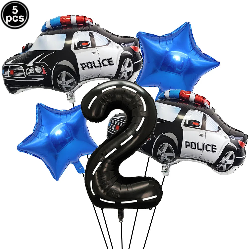 Police Party Birthday Decorations Tableware Police Party Plates Napkins Party Supplies Police Officer Theme Birthday Party Decor