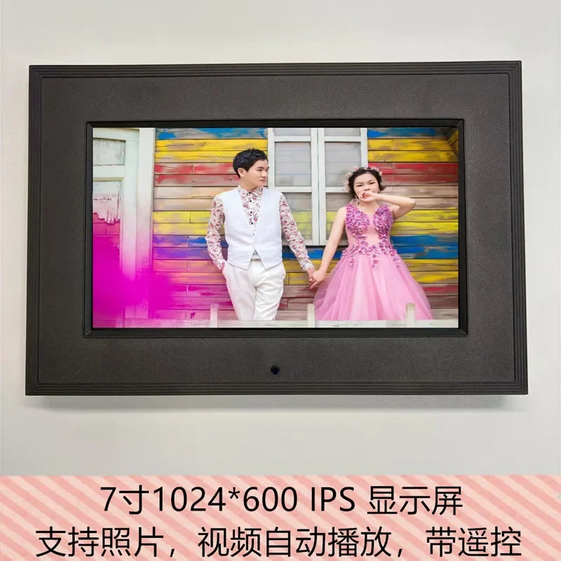 7 Inch Digital Picture Frame 1026*600 Display Photo Frame E-Photo Digital Photo Frame