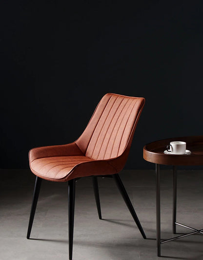 Nordic light stool leather soft dining chair kitchen dining room back chair dining room back chair restaurant is free shipping