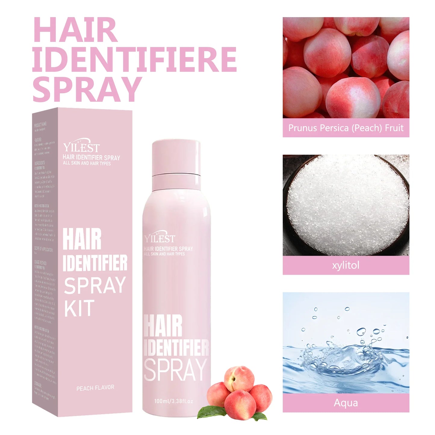 Hair Identifier Spray Hairless Painless Gentle Hair Growth Inhibitor for Shaving with Razor Face Hair Removal Dermaplaning Spray
