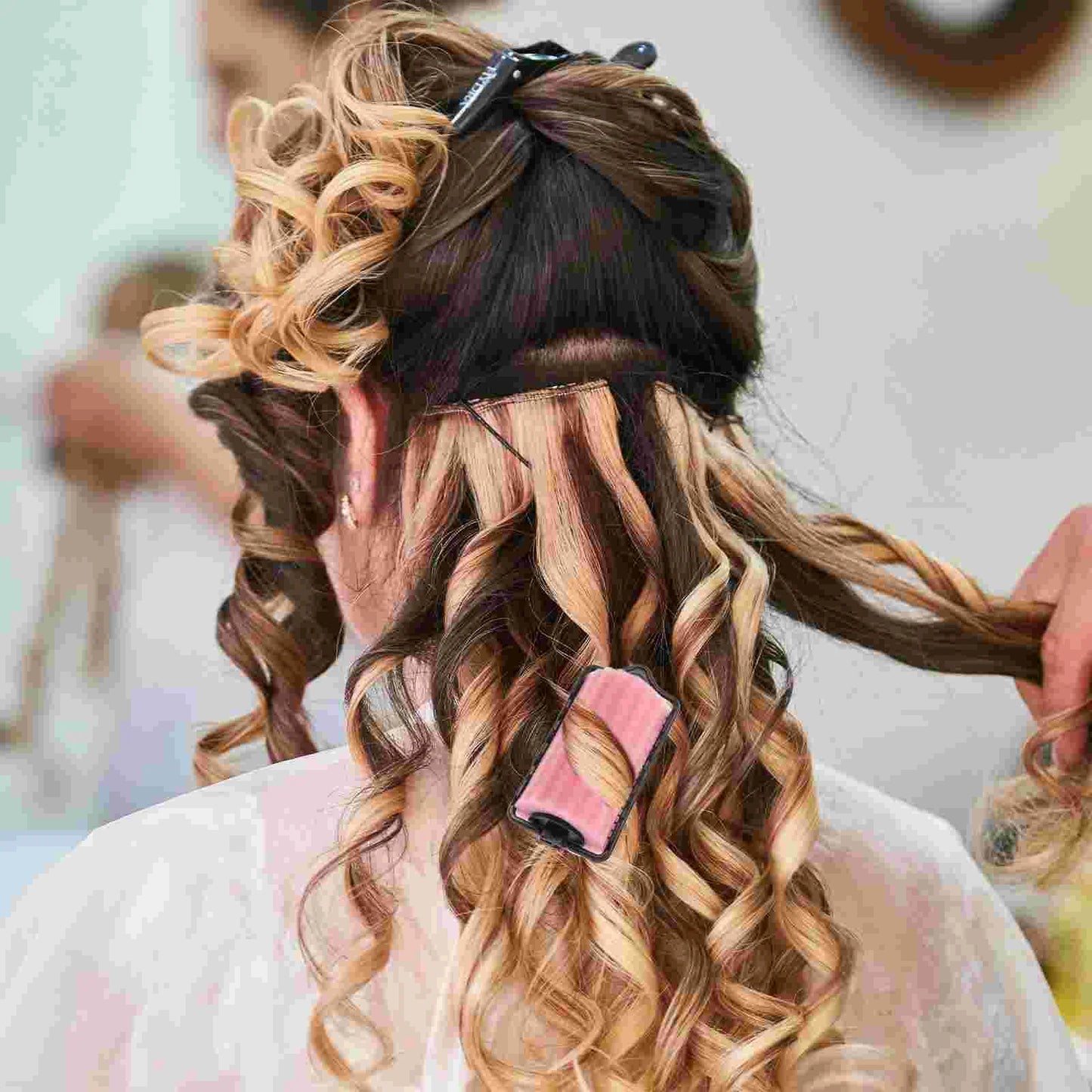 8 Pcs Soft Sponge Hair Curlers Foam Rollers For Volume Self Holding Sleep Perm Curlers Hair Tools Hair Rollers