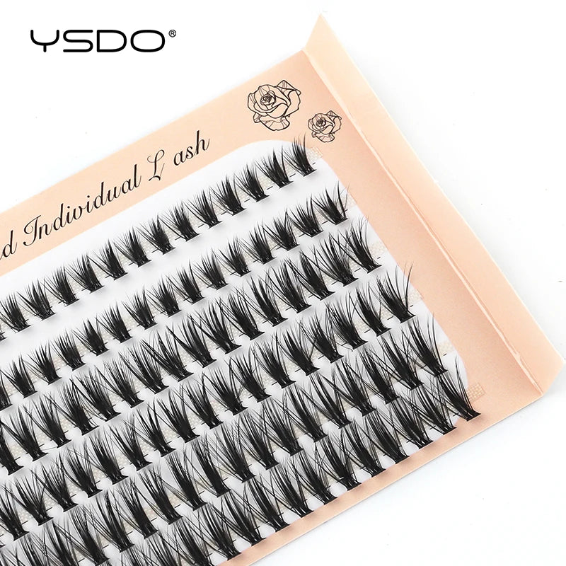 DIY Lash Extension Kit Lash Individual Lashes Clusters8-16mm With Waterproof Lash Bond And Seal Eyelash Tweezers Lash Kit
