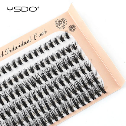 DIY Lash Extension Kit Lash Individual Lashes Clusters8-16mm With Waterproof Lash Bond And Seal Eyelash Tweezers Lash Kit