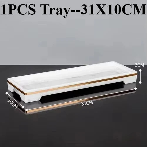 1pcs Resin Light Luxury Bathroom Wash Tray Hotel Bathroom Bathroom Wash Table Toothbrush Shelf Decoration  Toilet Accessories