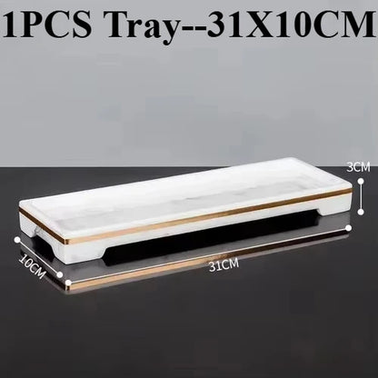 1pcs Resin Light Luxury Bathroom Wash Tray Hotel Bathroom Bathroom Wash Table Toothbrush Shelf Decoration  Toilet Accessories