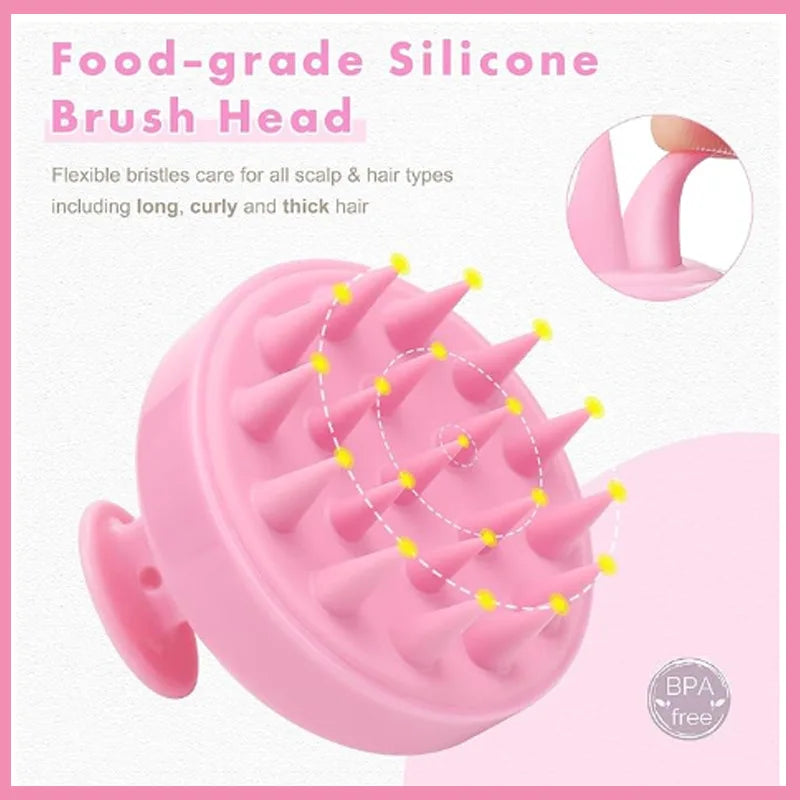 1PC head cleaning and massager dry wet scalp brush soft massage cushion airbag non-invasive scalp cleaning deep conditioning