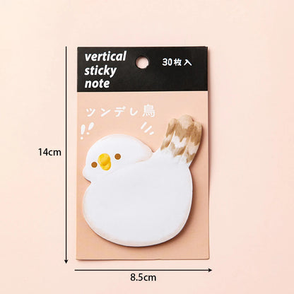 Cute Animal Cartoon Shaped Sticky Notes - Thick Reusable Adhesive Notepads for Students, Creative Fun School & Office Supplies