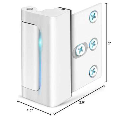 New Home Security Door Lock Aluminum Alloy Anti-theft Door Lock Childproof Door Reinforcement Lock with 3 Inch Stop