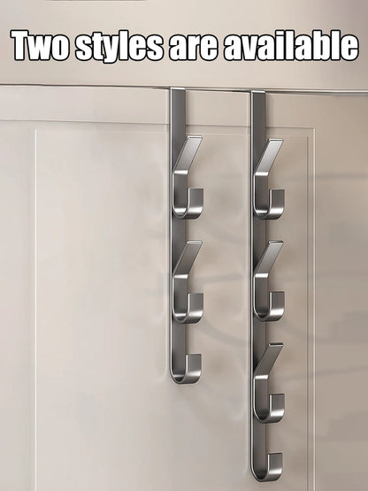 Easy Installation Door Hook-Strong Metal Coat Rack, Suitable for Clothes, Hats and Bags-Space Saving Design, Suitable for Bedroo