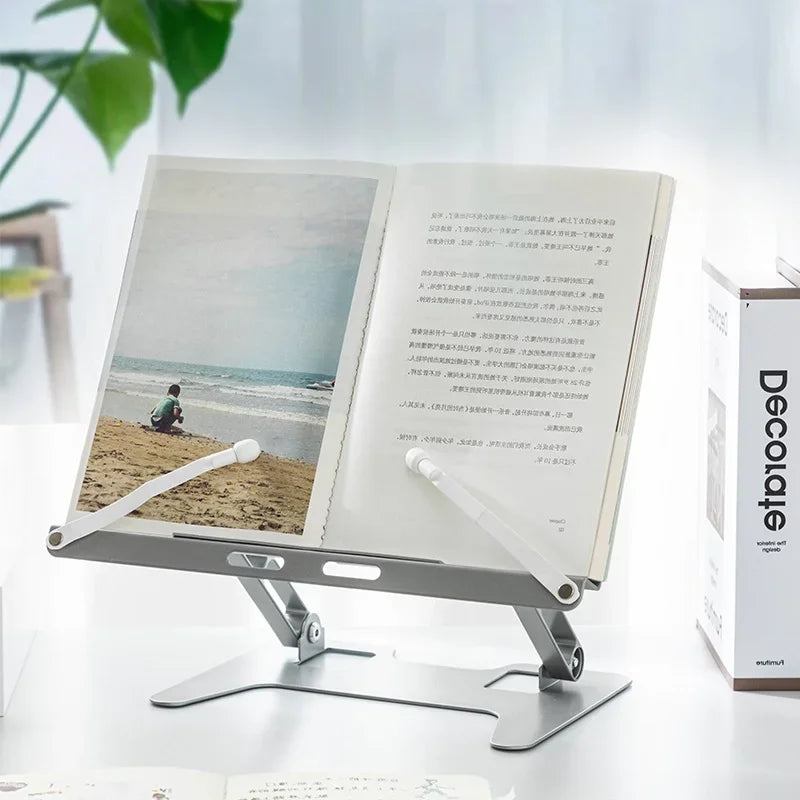 Laptop Holder Reading Stand Book Holder Multifunction Extendable Adjustable Reading Mobile Phones Office Study Desk Assessories
