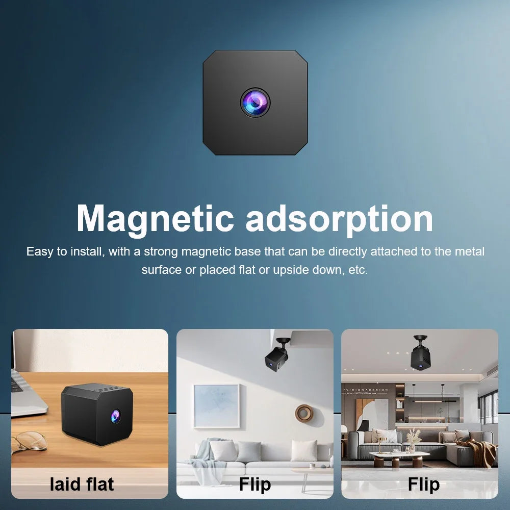 Smart Security Camera Mini Outdoor 1080P WiFi Night Vision Human Detection 2-Way Audio Cloud/SD Storage Camara Espia Smart Home