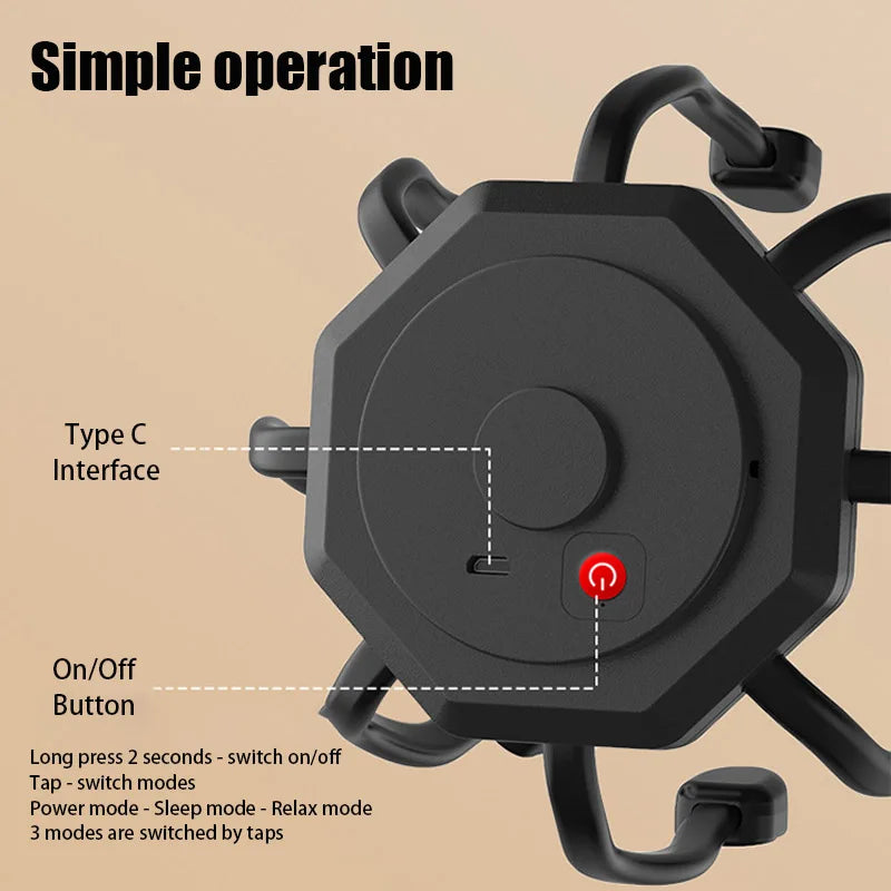 Electric Scalp Massager Cordless Portable Head Massager Headache Deep Relaxation Stress Relief Meridian Massage Claw Tools