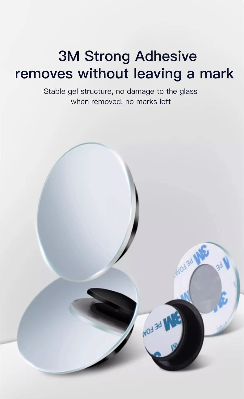 Car Rearview Mirror 360° Small Round Mirror Auto Accessories