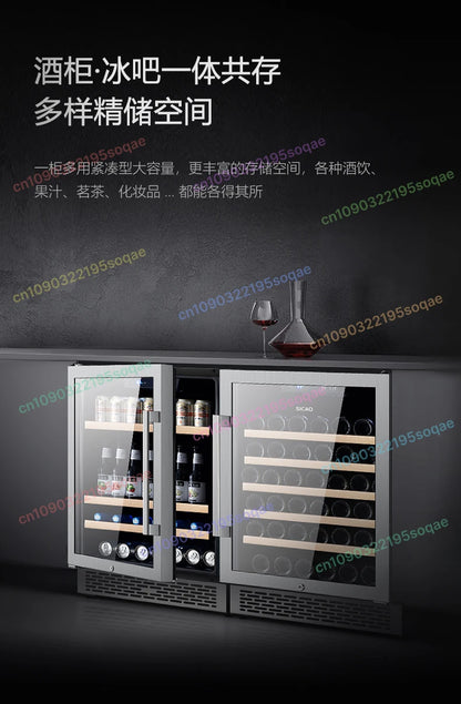 Embedded Wine Cabinet Household Small Refrigerator Constant Temperature Refrigerated Cabinet Drinks Ice Bar