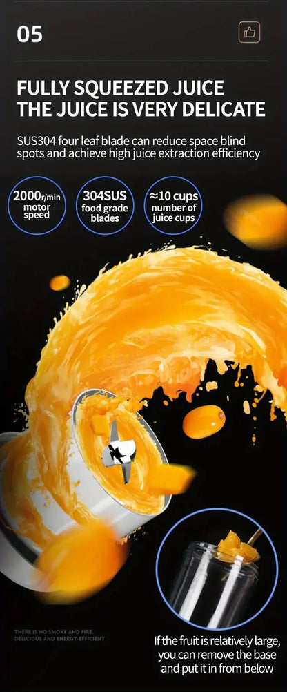 Portable Blender,Fashion Portable Blender for Shakes and Smoothies 11.8 Oz,Magnetic USB Fast Charging Mini Fresh Juice Mixer