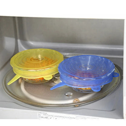 16 Sizes Silicone Stretch Lids Universal Lid Silicone Bowl Pot Lid Silicone Cover Pan Cooking Food Fresh Cover Microwave Cover