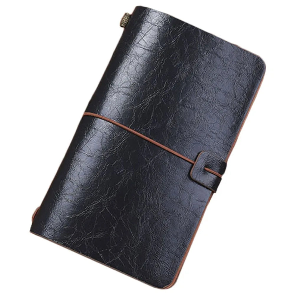 Business Portable Leather Notebook Stationery Hand Ledger Diary Book Exquisite Hardcover Notepad Office