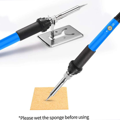 2024 Electric Soldering Iron 60W Adjustable Temperature Replaceable Soldering Iron Head Soldering Iron Pen Welding Kit