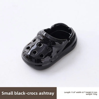 Stylish Ceramic Ashtray for Office Home Living Room Trendy Crocs Design Creative Business Gift