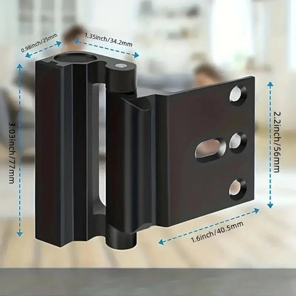 New Home Security Door Lock Aluminum Alloy Anti-theft Door Lock Childproof Door Reinforcement Lock with 3 Inch Stop