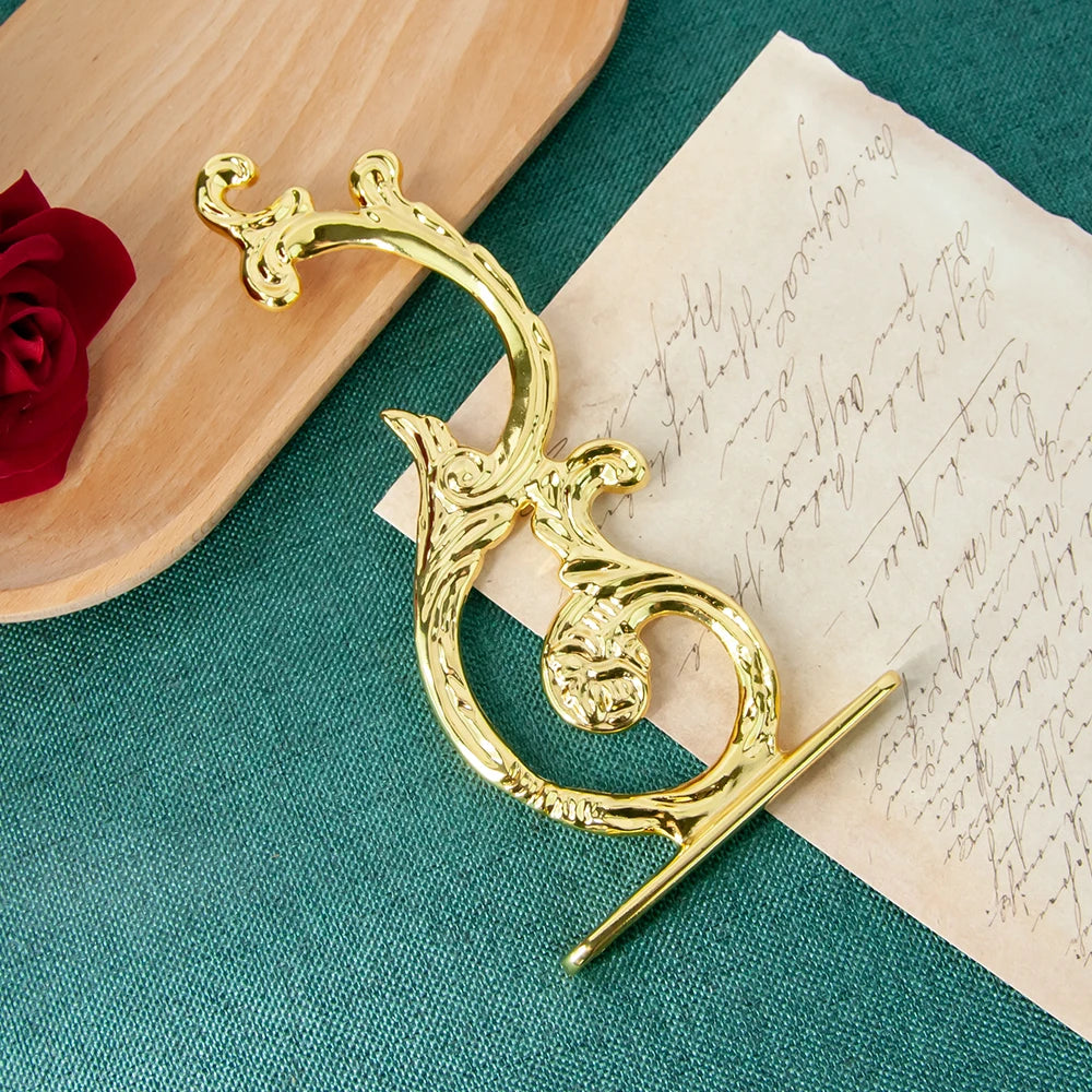 HT Chalice Orthodox Church Supplies Gold Engraved And Embossed Church Wall Hook Incense Burner Hook Set